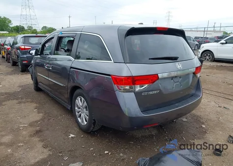 2015 Honda Odyssey Ex-L из США, поврежденный, VIN 5FNRL5H67FB049842
